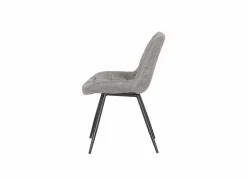 Stoel Driss 51x53x80cm - stof - grijs