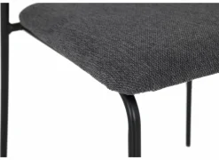 Stoel Epoca 46x54,5x85cm - stof - antraciet