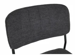 Stoel Epoca 46x54,5x85cm - stof - antraciet