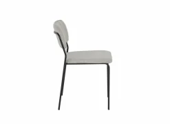 Stoel Epoca 46x54,5x85cm - stof - beige