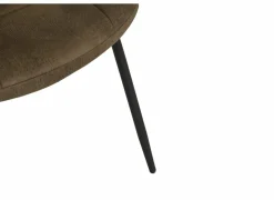 Stoel Factory 50x57x84cm - stof - bruin