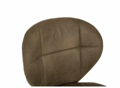 Stoel Factory 50x57x84cm - stof - bruin
