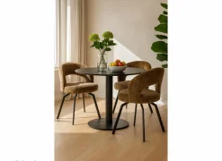 Stoel Festo stof bruin