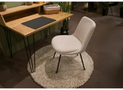 Stoel Found 50x60x82cm - bouclé - wit