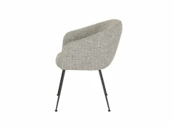 Stoel Foy 60x62x79cm - stof - grijs