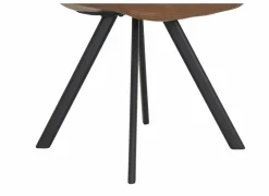 Stoel Frantz 47x57x83cm - lederlook - cognac