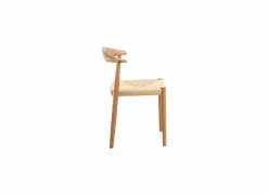 Stoel Harvey 57x53x79cm - eik massief rotan - naturel