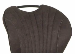 Stoel Jim 49x62x87cm - stof - luxor antraciet