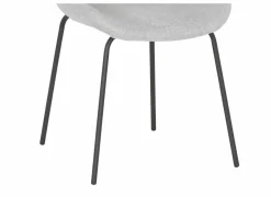 Stoel Jutta 48x57,5x81cm - polyestervezel - lichtgrijs