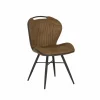 Stoel Mace 50,5x61x87cm - stof - zorro cognac