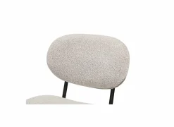 Stoel Mento 80x47x49cm - stof - grijs