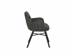 Stoel Nelson 58x63x85cm - microvezel - antraciet