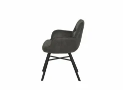 Stoel Nelson 58x63x85cm - microvezel - antraciet