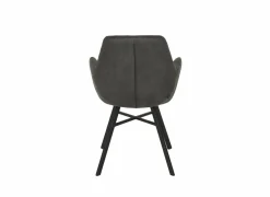 Stoel Nelson 58x63x85cm - microvezel - antraciet