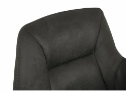 Stoel Nelson 58x63x85cm - microvezel - antraciet