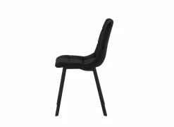 Stoel Runner 44x54x87cm - fluweel - zwart