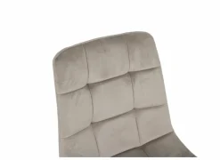 Stoel Runner 44x54x87cm - fluweel - taupe