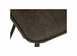 Stoel 47x42x92cm - fluweel - bruin