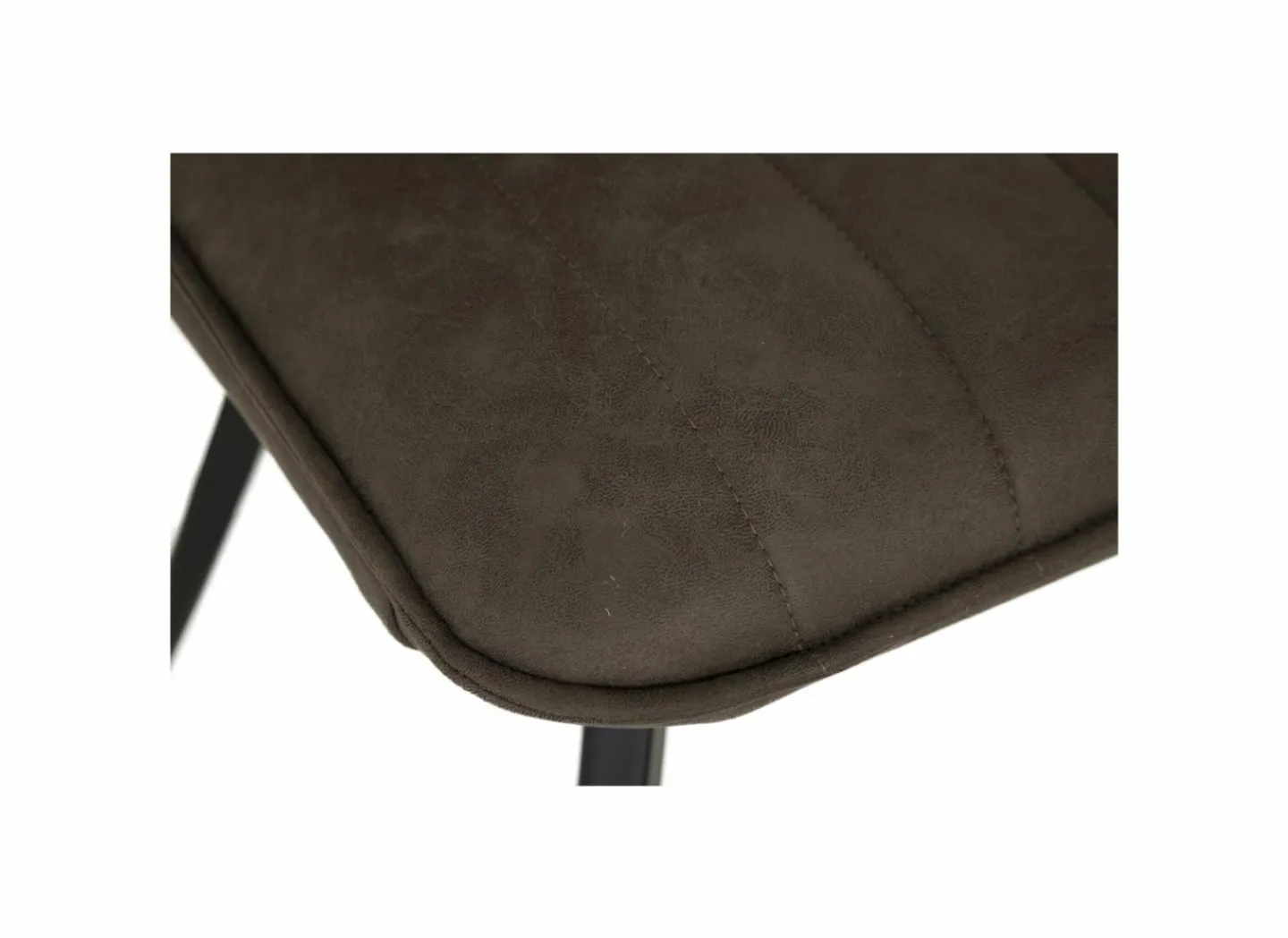 Stoel 47x42x92cm - fluweel - bruin