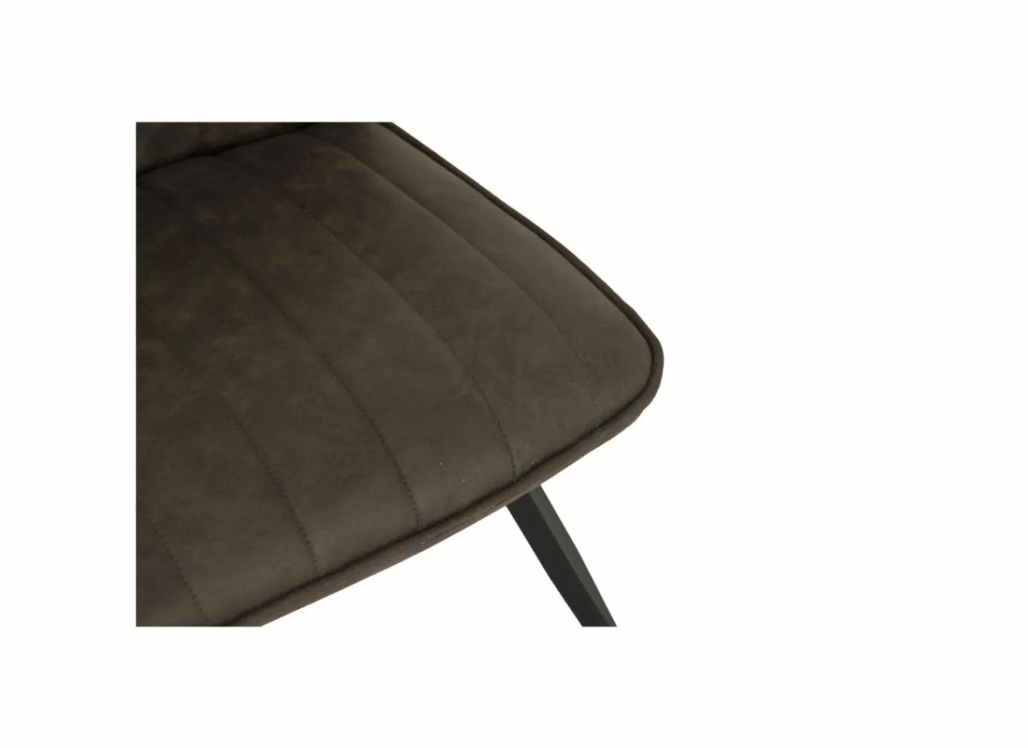 Stoel 47x42x92cm - fluweel - bruin