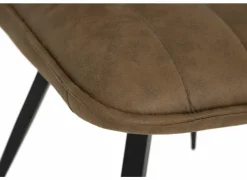 Stoel 47x42x92cm - fluweel - whisky