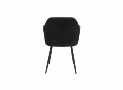 Stoel 58x60x82cm - polyestervezel - zwart