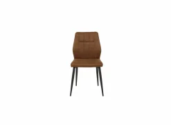 Stoel 47x55x89cm - stof - cognac