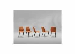 Stoel 47x55x89cm - stof - cognac