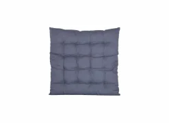 Tiseco Stoelkussen Uni 40x40cm - stof - blauw