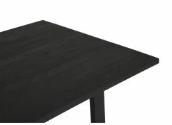 Tafel Aquilano 240x110cm - acacia massief & metaal - zwart