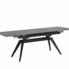 Tafel Archipel 160/220x90cm - gesinterd steen - antraciet
