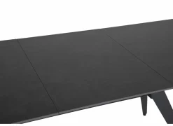 Tafel Archipel 160/220x90cm - gesinterd steen - antraciet
