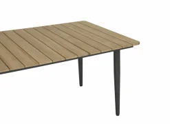 Tafel Brisk 160x90cm - teak massief & aluminium - naturel