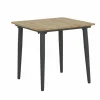 Tafel Brisk 80x80cm - teak massief & aluminium  - naturel