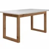 Tafel Denver 160/200x90cm - decor - wit & artisanale eik