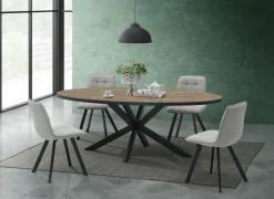 Tafel Estrella Etienne 220x110cm - meubelplaat - industrial oak