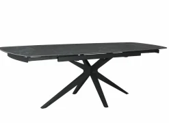 Tafel Hannibal 180/260x90cm - keramiek - zwart