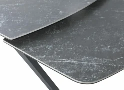 Tafel Hannibal 180/260x90cm - keramiek - zwart