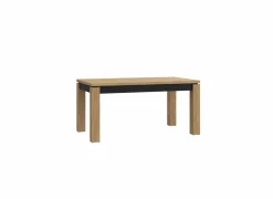 Tafel Kaszimiro 160/200x90cm - decor - waterford eik & zwart