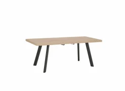 Tafel Log 159/198x84,5cm - melamine - bruin