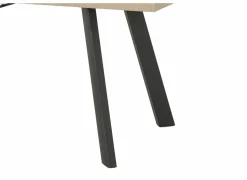 Tafel Log 159/198x84,5cm - melamine - bruin