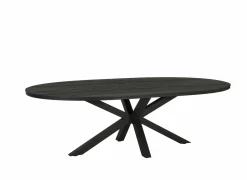 Tafel Mauri 200x115cm - eik massief - zwart