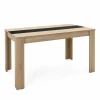 Tafel Niklas 138x80cm - melamine - artisanale eik & antraciet