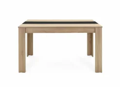 Tafel Niklas 138x80cm - melamine - artisanale eik & antraciet