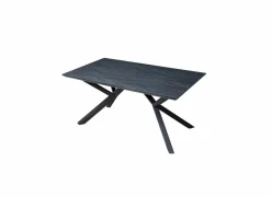 Tafel Rhine 160/220x90cm - melamine - zwart