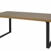 Tafel Samuel 200x95cm - decor - denver eik & zwart