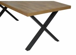 Tafel Samuel 200x95cm - decor - denver eik & zwart