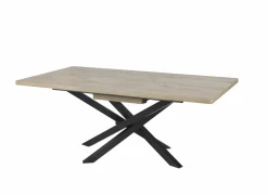 Tafel Santos 190/240x100cm - decor & metaal - canyon oak
