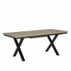 Tafel Tibo 190/250x100cm - melamine - french oak