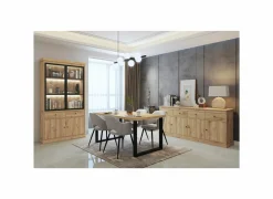 Tafel Valencia 210x98cm - melamine - lichte eik